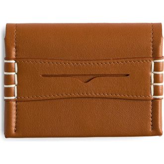 J.W.Anderson Loafer Leather Bifold Card Holder in Tan at Nordstrom