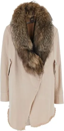 Bazar Deluxe Mujer, Abrigos, Beige, Talla: S
