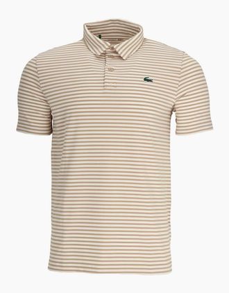 Lacoste Mens Crocodile Logo Collared Polo Shirt - Tan - Size: 36