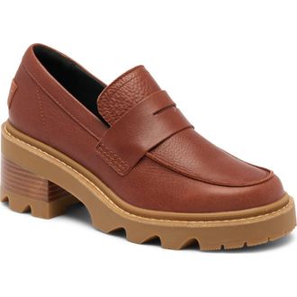 Sorel Joan Now City Penny Loafer in Rustic Brown/Gum 2 at Nordstrom Rack, Size 7.5