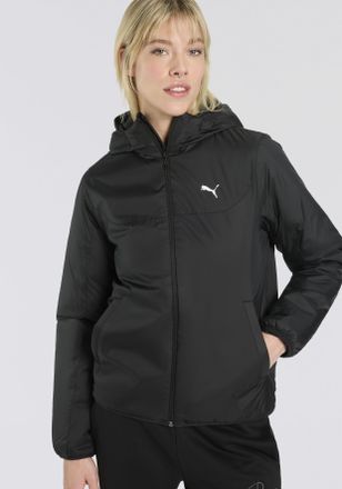 Puma Winterjacke PUMA ESS LIGHT PADDED JACKET, Damen, Gr. L, schwarz (puma schwarz), Taft, Obermaterial: 100% Polyester, unifarben, regular fit normal, Run