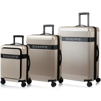 Champs Luggage Onyx II / 3-Piece Luggage Set / Black