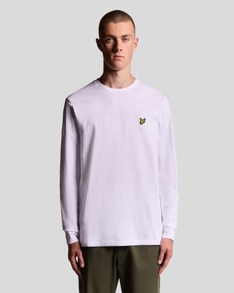 Lyle & Scott Plain Long Sleeve T-Shirt in White at Nordstrom, Size Xx-Large
