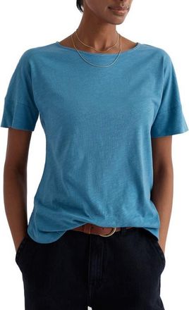 Seasalt Cornwall Bryher View Organic Cotton T-Shirt in Minnow at Nordstrom, Size 14