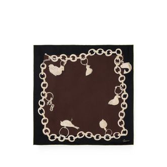 Jacquemus Chain-print Silk Scarves