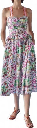 Celia B Kei Midi Dress In Pink