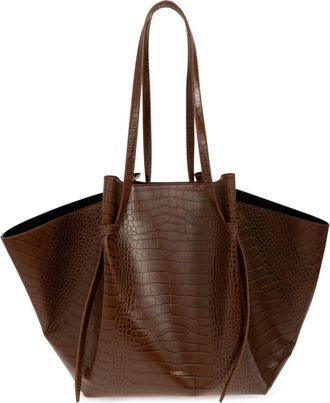 Yuzefi XL Mochi Shopper Tas - Dames - Shoppers - Bruin - ONE Size - Leer - Tassen