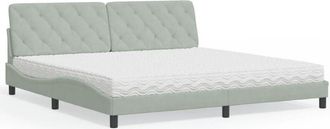 vidaXL Cama Con Cabecera Verde Oscuro 120 X 200 Cm Terciopelo