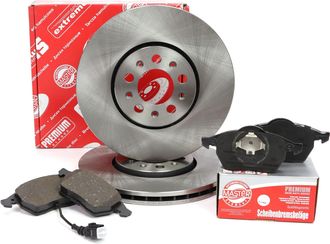 OEM Discos Y Pastillas De Freno Delanteros Para Audi, Seat, Skoda Y Vw