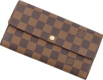 Louis Vuitton Brown Damier Canvas Ebene Leather Coin Purse/Coin Case (Pre-Owned)