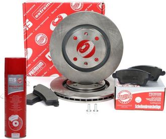 OEM Juego De Discos Y Pastillas De Freno Delantero Citroen, Peugeot 202001330