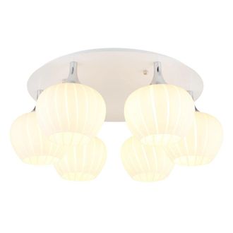 Globo Lighting Plaf&oacute;n - Maxy - Blanco - Vidrio - &Oslash; 65cm - E27