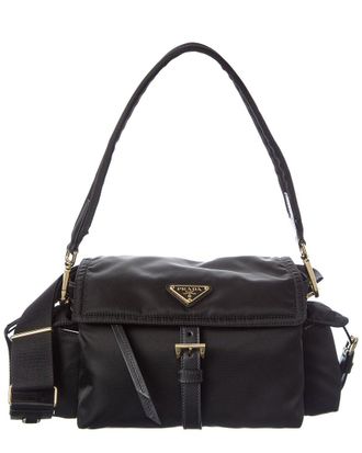 Prada Explore Medium Re-Nylon & Leather Shoulder Bag