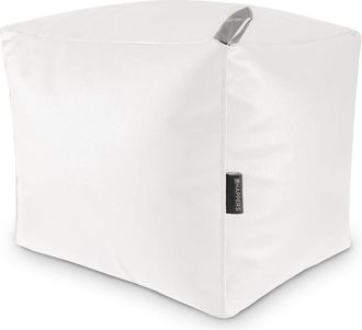 Happers Puff Cuadrado Polipiel Indoor Blanco Happers