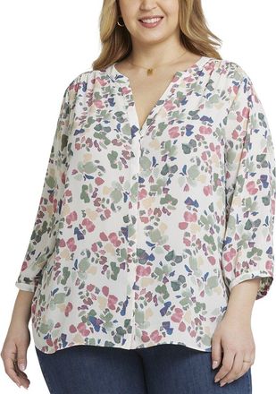 NYDJ Nydj Plus Pintuck Blouse
