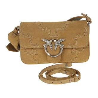 Pinko Cross Body Bags, female, Green, Size: ONE SIZE Love One Slouchy Mini Bag