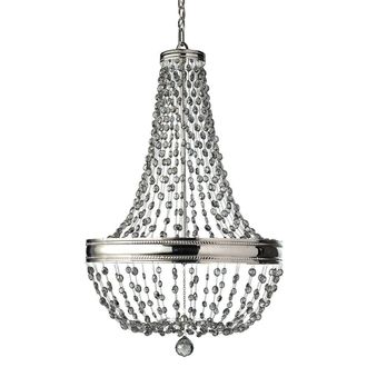 Loops 8 Bulb Chandelier LIght Highly Polished Nickel LED E14 60W in Metallics