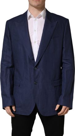 Dolce & Gabbana Blue Single Breasted 2 Button Suit Mens Jacket