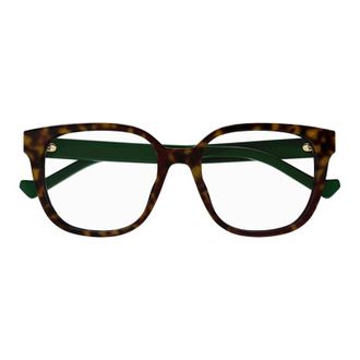 Gucci Square Full Rim Eyeglasses - Brown