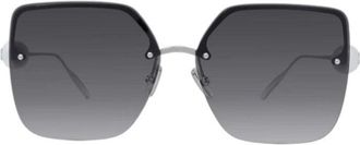 Givenchy Butterfly Rimless Sunglasses - Silver