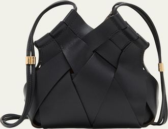 Ulla Johnson Charlotte Woven Leather Crossbody Bag