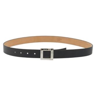 Louis Vuitton Pre-owned Vintage Leather Belt - female - Louis Vuitton Vintage - Vintage Belts - Black - ONE SIZE - Pre-owned
