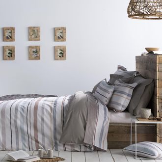 Nafnaf Funda n&oacute;rdica de algod&oacute;n estampaci&oacute;n digital gris/azul 260x240 cm