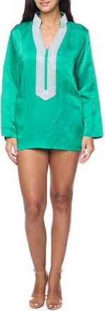 Ranee’s Embellished Long Sleeve Tunic in Green at Nordstrom Rack
