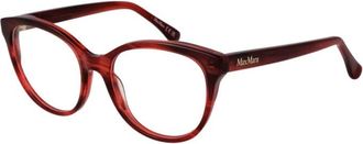 Max Mara Rechthoekig Brillenmontuur - Dames - Brillen - Rood - ONE Size - Accessoires
