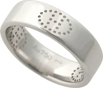 Herm&egrave;s White Gold White Gold (18K) Band Ring (Pre-Owned)