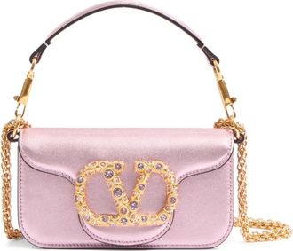 Valentino Garavani Borsa a spalla Locò piccola - Rosa
