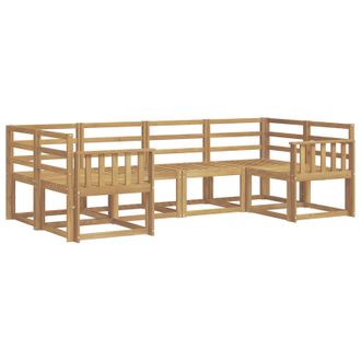 vidaXL Conjunto De Sof&aacute;s De Exterior 6 Pcs Blanco Vidaxl