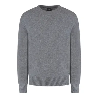 Wahts Mens Knitwear, TargetGroup:Men Mid Grey Melange / XXL