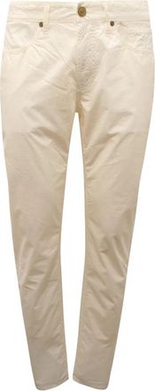 Jeckerson Jordan Slim Fit Broek - Heren - Chinos - Wit - W31 - Leer - Broeken