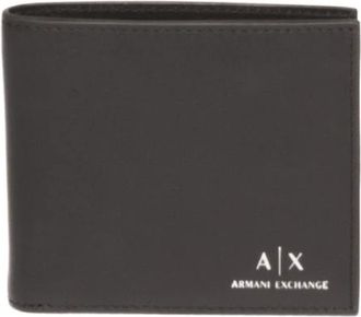 A|X Armani Exchange Portefeuilles & Kaarthouders - Heren - Portefeuilles - Zwart - ONE Size - Leer - Accessoires