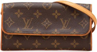 Louis Vuitton Pre-owned Womens Pochette Florentine Crossbody - Brown Textile - One Size