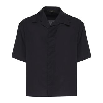 Giuliano Galiano Short Sleeve Shirts, male, Blue, Size: 2XL Camicia