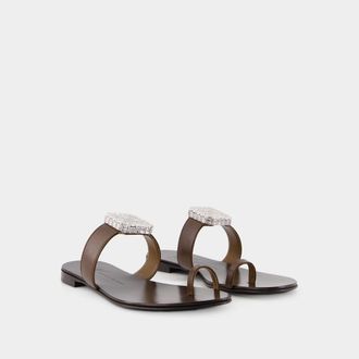 Giuseppe Zanotti Blahir Platte Sandalen