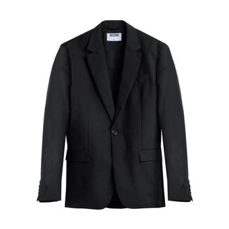 Moschino Blazers, male, Black, Size: XL Giacca Monopetto