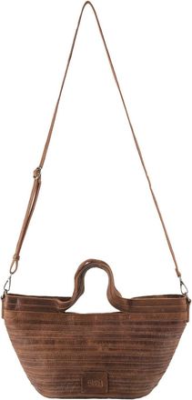 Fredsbruder FREDsBRUDER Leather Shoulder Bag Handbag Layer Tulip Shopper Toffee Brown