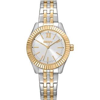 DKNY L 017-2 Bracelet Watch in Silver/Two Tone at Nordstrom