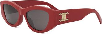 Celine Triomphe Zonnebril - Dames - Zonnebrillen - Rood - ONE Size - Accessoires