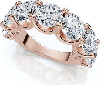 Pompeii3 6Ct TW Diamond Anniversary U Prong Wedding Ring 14k Gold Or Platinum Lab Grown