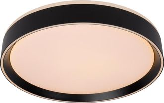 Lucide L&aacute;mpara de techo de acr&iacute;lico con 1 LED integrado, negro