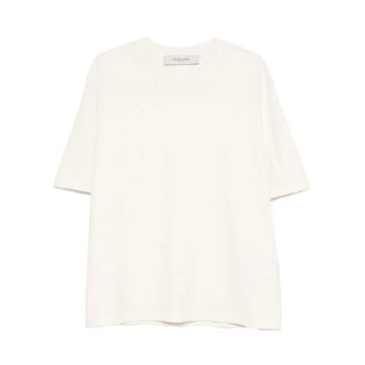 Golden Goose T-Shirts, male, Beige, Size: XL Relaxed Fit T-Shirt