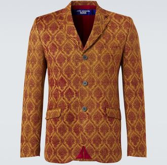 Junya Watanabe Floral single-breasted jacquard blazer