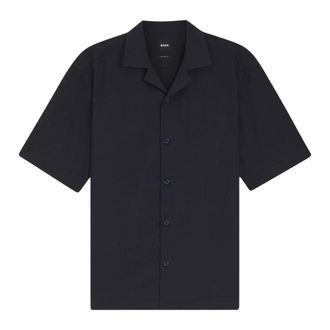 HUGO BOSS P-Lars-Camp-262 - male - Boss - Short Sleeve Shirts - Blue - S - Shirts