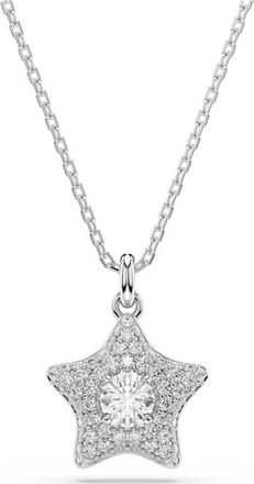 Swarovski Sublima Rhodium Plated Star Pendant Necklace