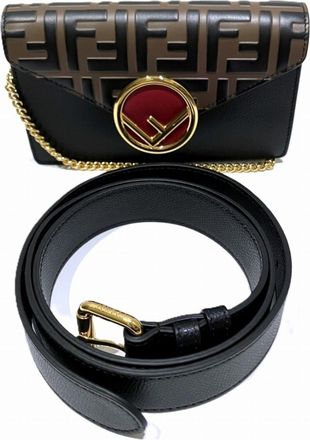 Fendi Black Leather Fanny Pack (Pre-Owned)