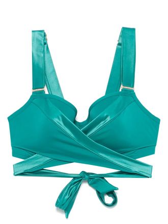 Marlies Dekkers Cache Coeur bikini top - women - Recycled Nylon/Spandex/Elastane - 70F - Green